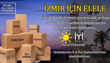 İYİ’lerden İzmir’e Yardım Kampanyası