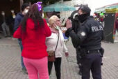 Maske takmadı! Cinnet geçirip polise saldırdı…