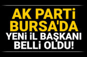 AK Parti Bursa’da Yeni İl Başkanı Davut Gürkan…
