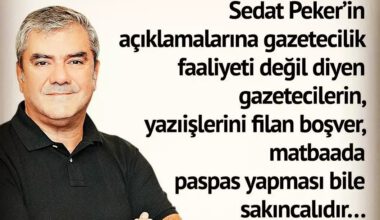 Özdil: ‘240 milyon tirajlı gazete’ nedeniyle AKP ilk defa sallanıyor