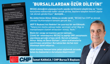 Bursa’da BESAŞ Atışmasında CHP’den “BURSALILARDAN ÖZÜR DİLEYİN” Çağrısı!