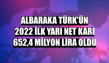 Albaraka Türk’ün 2022 İlk Yarı Net Kârı 652,4 Milyon TL Oldu