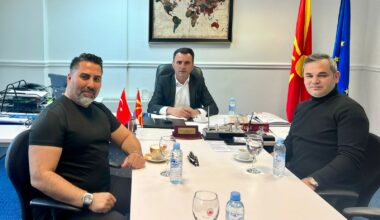 Murat Hançer , Kuzey Makedonya Başbakanlık Müsteşarı Muhittin Kahveci’yi ziyaret etti!