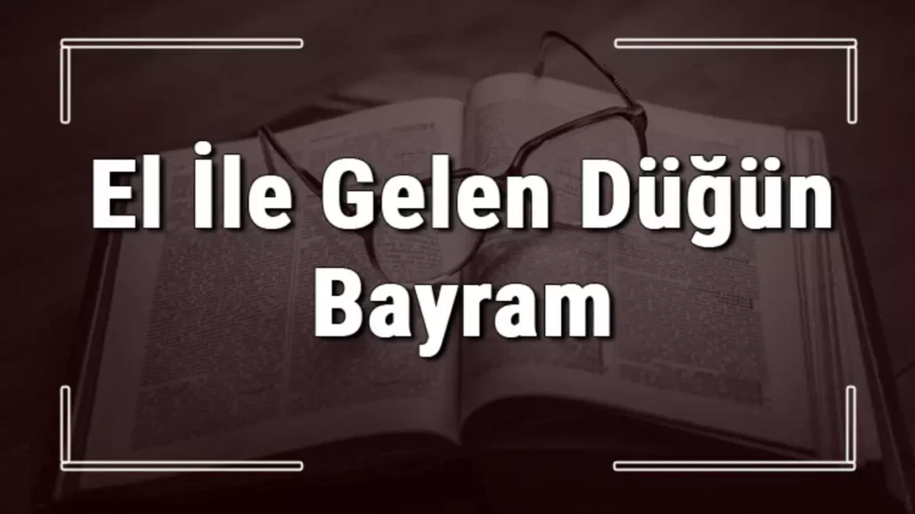 Zeki Baştürk yazdı; ELLE GELEN DÜĞÜN BAYRAM