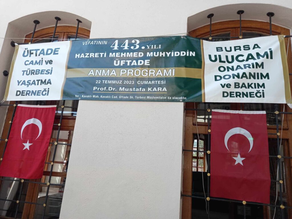 Mehmet Muhiddin yani halk arasında Üftade hazretlerini bu yıl 4’üncü defa anıyoruz
