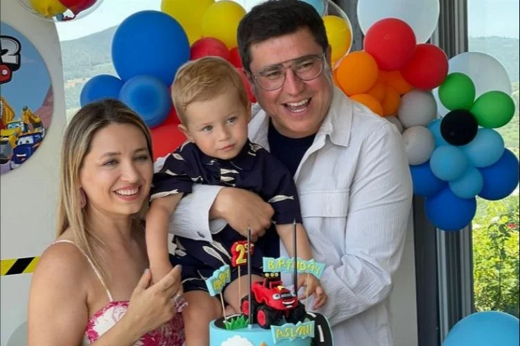 Ünlü komedyen  oğlunun doğumgününü  Bursa’da kutladı   Aslan Oktay  2 yaşında