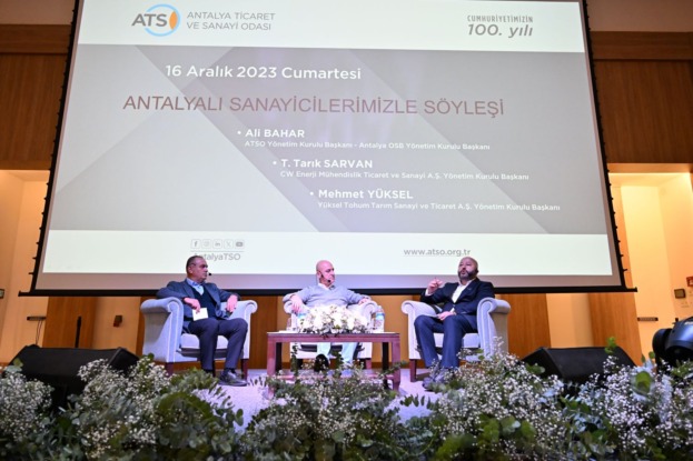 CW Enerji Yönetim Kurulu Başkanı Tarık Sarvan ATSO’nun konuğu oldu