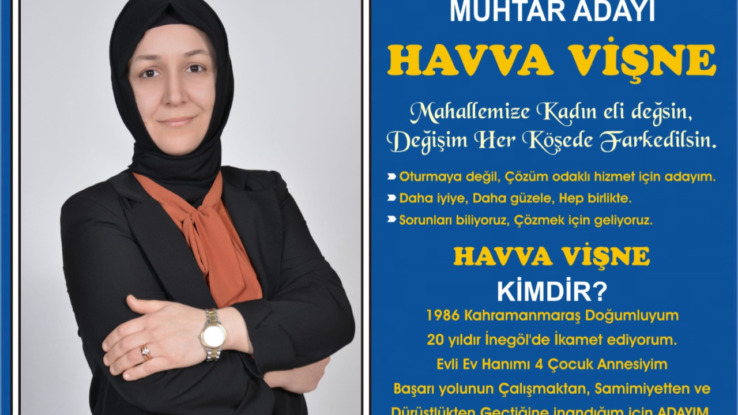Havva Vişne Mahmudiye’ye Kadın Eli Değecek