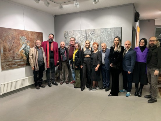 İranlı ressam soyut galeri Çankaya’da kişisel sergi düzenledi