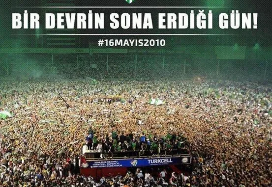 Ali Yazır yazdı; 16 Mayıs 2010 öncesi ve sonrası Bursaspor