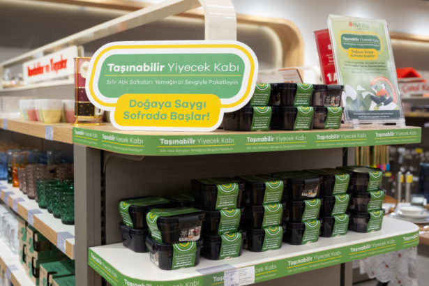 Evidea’da Taşınabilir Yiyecek Kabıyla  “Doğaya Saygı, Sofrada Başlar” Projesi!