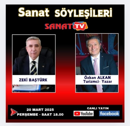 Zeki BAŞTÜRK ile SANAT SÖYLEŞİLERİ’nin bu haftaki konuğu Özkan ALKAN.