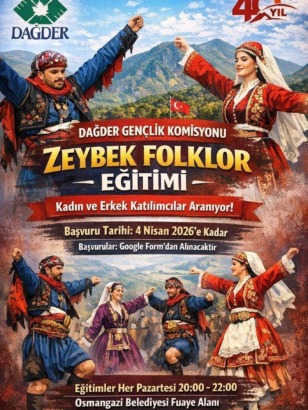 DAĞDER 40. Yılında Zeybek Folklor Eğitimini Başlatıyor