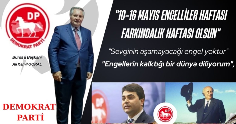 ENGELSİZ BİR GELECEK, BİRLİKTE HERZAMAN MÜMKÜN!  YETERKİ İNANCIMIZI YİTİRMEYELİM.