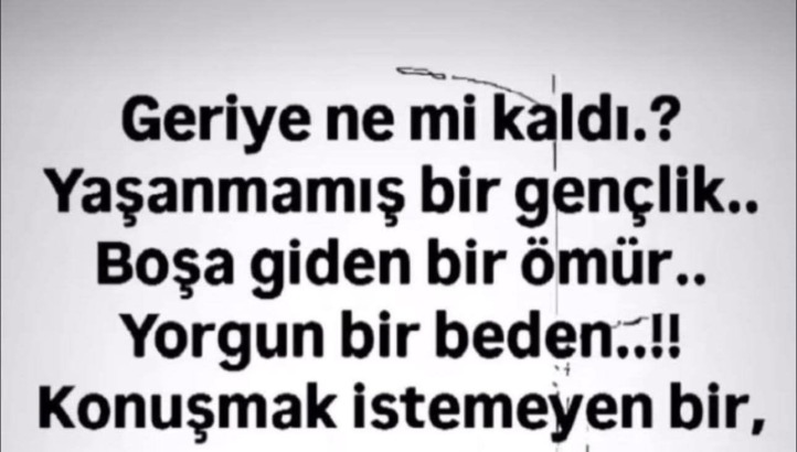 GERİYE KİM KALIR ?