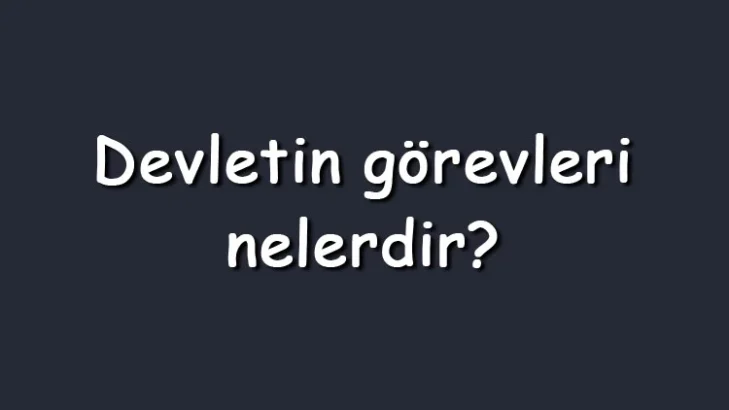 EĞİTİM DEVLETİN TEMEL GÖREVİDİR!