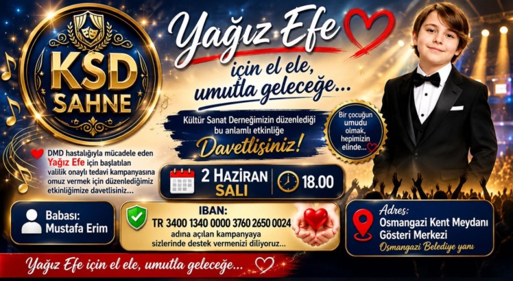 Kültür Sanat Derneğinin Etkinliği Yağız Efe’ye