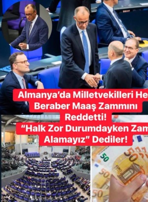 Almanya’da Milletvekillerinden Dikkat Çeken Karar: Maaş Zammını Reddettiler