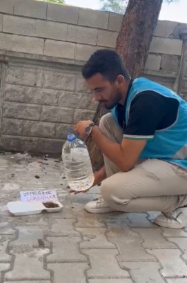 Mesut Çavuş’tan Sokak Hayvanları İçin Örnek Olacak Anlamlı Çağrı: “Bir Kap Su, Bir Kap Mama Bir Can Kurtarabilir”