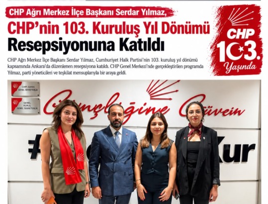 Serdar Yılmaz, CHP’nin 103. Kuruluş Yıl Dönümü Resepsiyonuna Katıldı