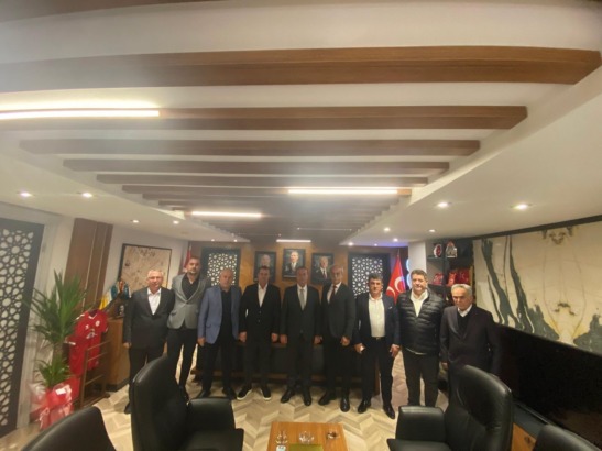 Servis ve halk otobüsçülerinden MHP Bursa İl Başkanı Özcanbaz’a ziyaret