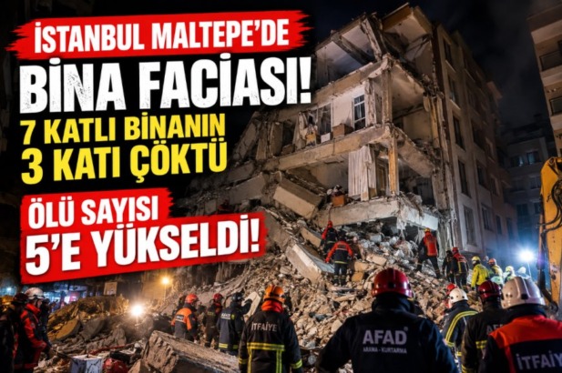 Maltepe’de Bina Faciası: 5 Kişi Hayatını Kaybetti