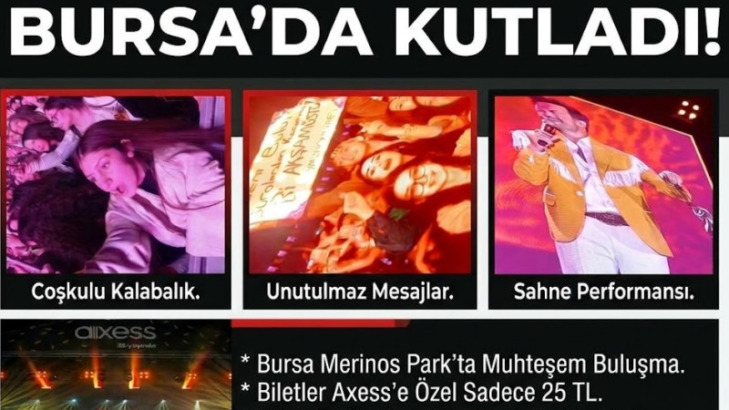 AXESS, 25. YAŞINI BURSA’DA YALIN’LA KUTLADI!